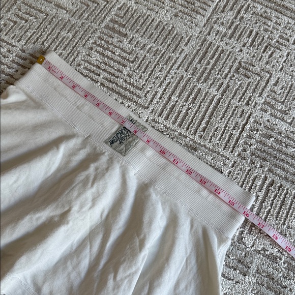 Y2K Abercrombie and Fitch Micro Mini Low Rise Terry Skirt Cream - Picture 7 of 8